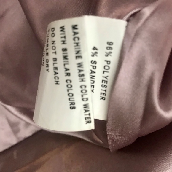 Romy Dress Empire High Low Mauve Plum Size M - Picture 8 of 9